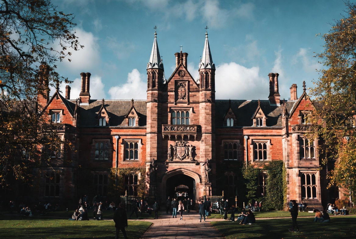 Students on the lawn at United Kingdom Institute of Innovation